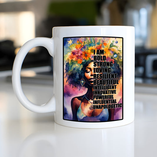 Unique Black Girl Mug