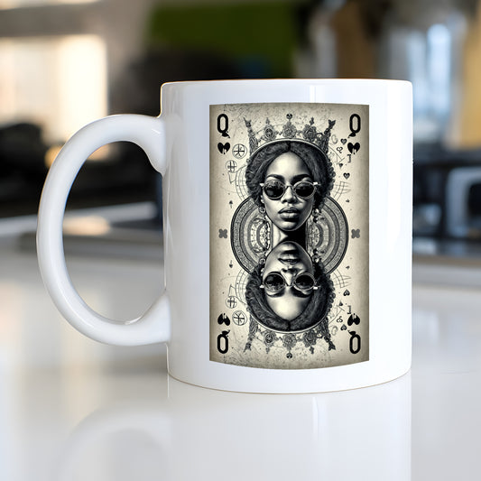 queen of spades Unique Black Girl Mug